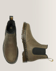 2976 Fleece Lined Leather Chelsea Boots