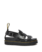 Terry Leather Strap Sandals