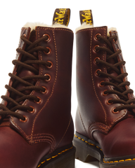 1460 Women's Faux Fur Lined Lace Up Boots