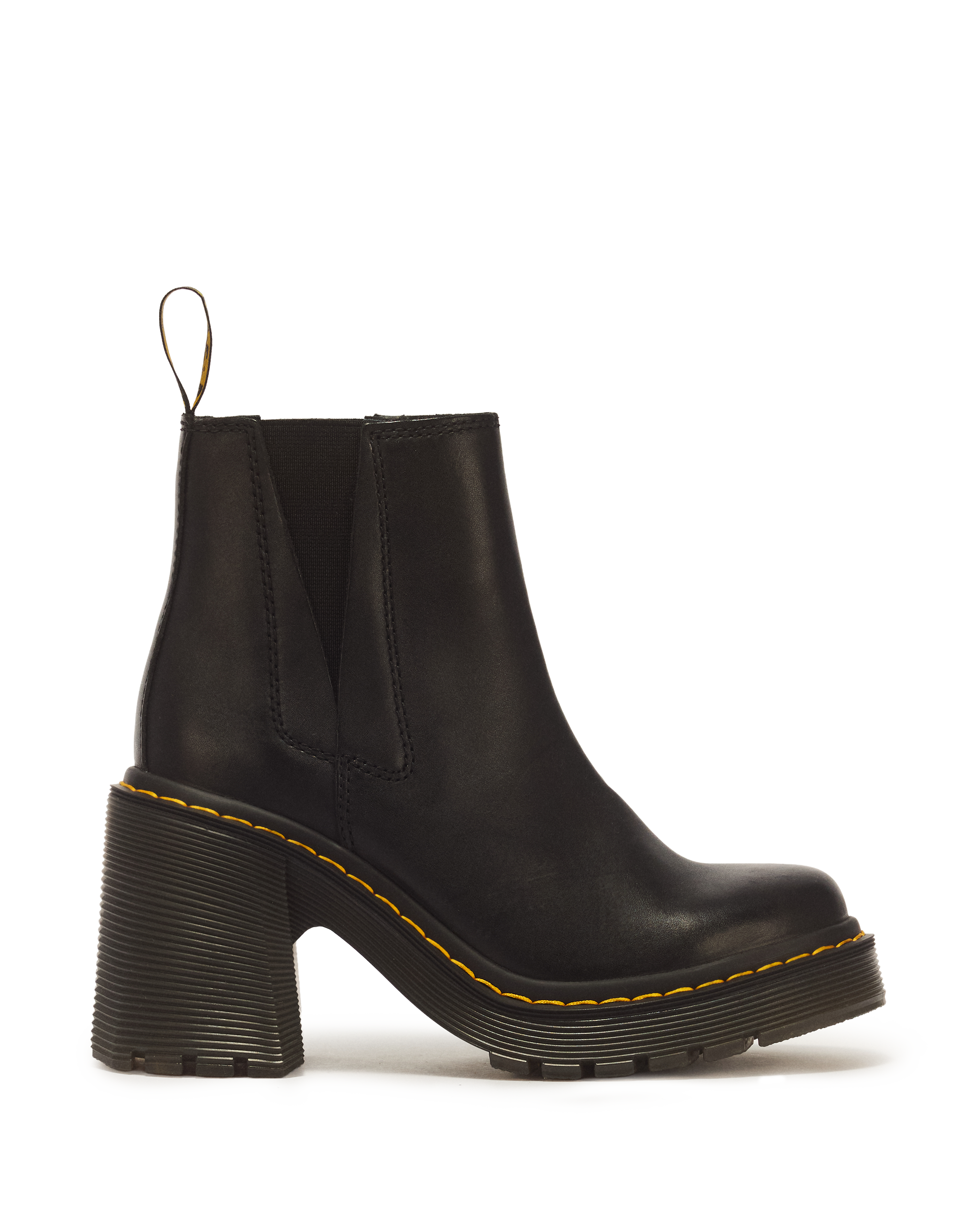 Spence Leather Flared Heel Chelsea Boots