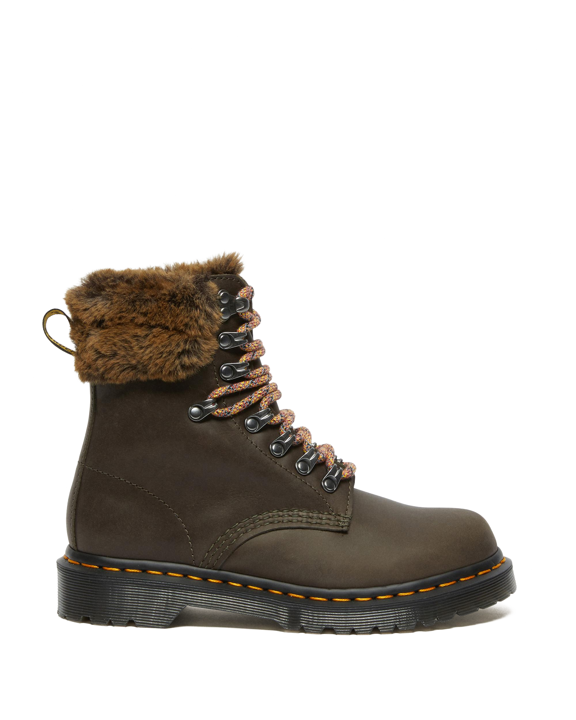 1460 Serena Collar Faux Fur Lined Lace Up Boots