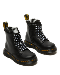 Toddler 1460 Serena Faux Fur Lined Leather Lace Up Boots