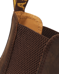 2976 Yellow Stitch Crazy Horse Leather Chelsea Boots