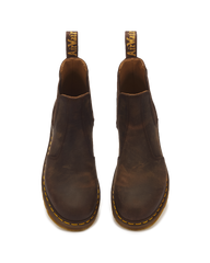2976 Yellow Stitch Crazy Horse Leather Chelsea Boots