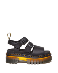 Ricki Contrast Sole Leather 3-Strap Platform Sandals