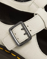Bethan Tumbled Nubuck Leather Platform Mary Jane Shoes