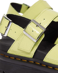 Voss II Distressed Patent Leather Sandals
