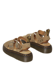 Gryphon Tumbled Nubuck Leather Platform Sandals
