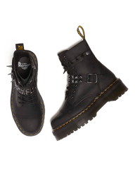 Jadon Spike leather platform boots
