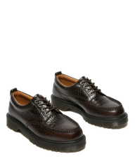 Lowell Crocodile Analine Leather Moc Toe Shoes