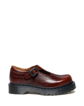 Rejena Mary Jane Croc Emboss Leather Shoes