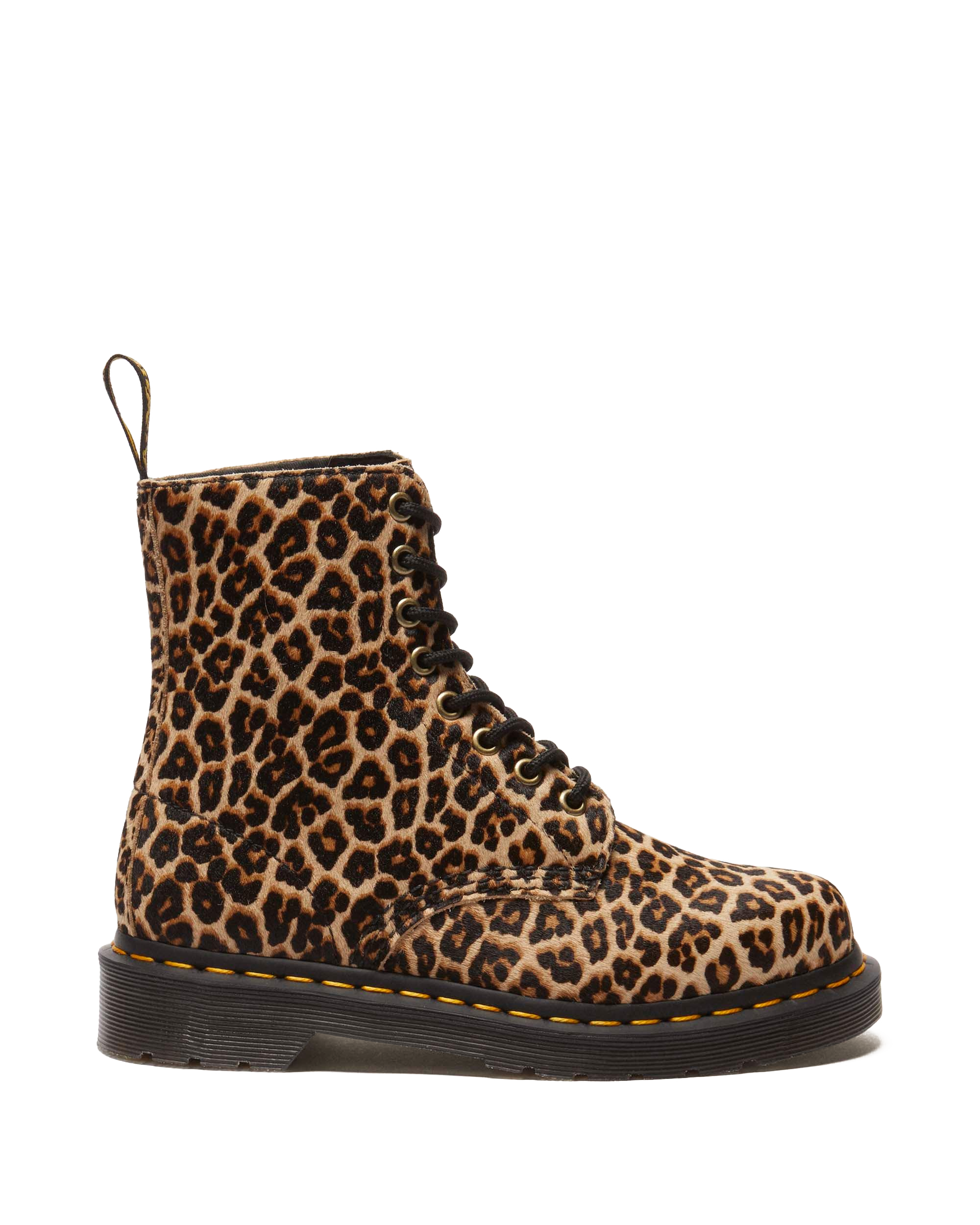 1460 leopard leather boots