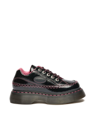 Buzz 5-Eye Distressed Patent Leather Shoes