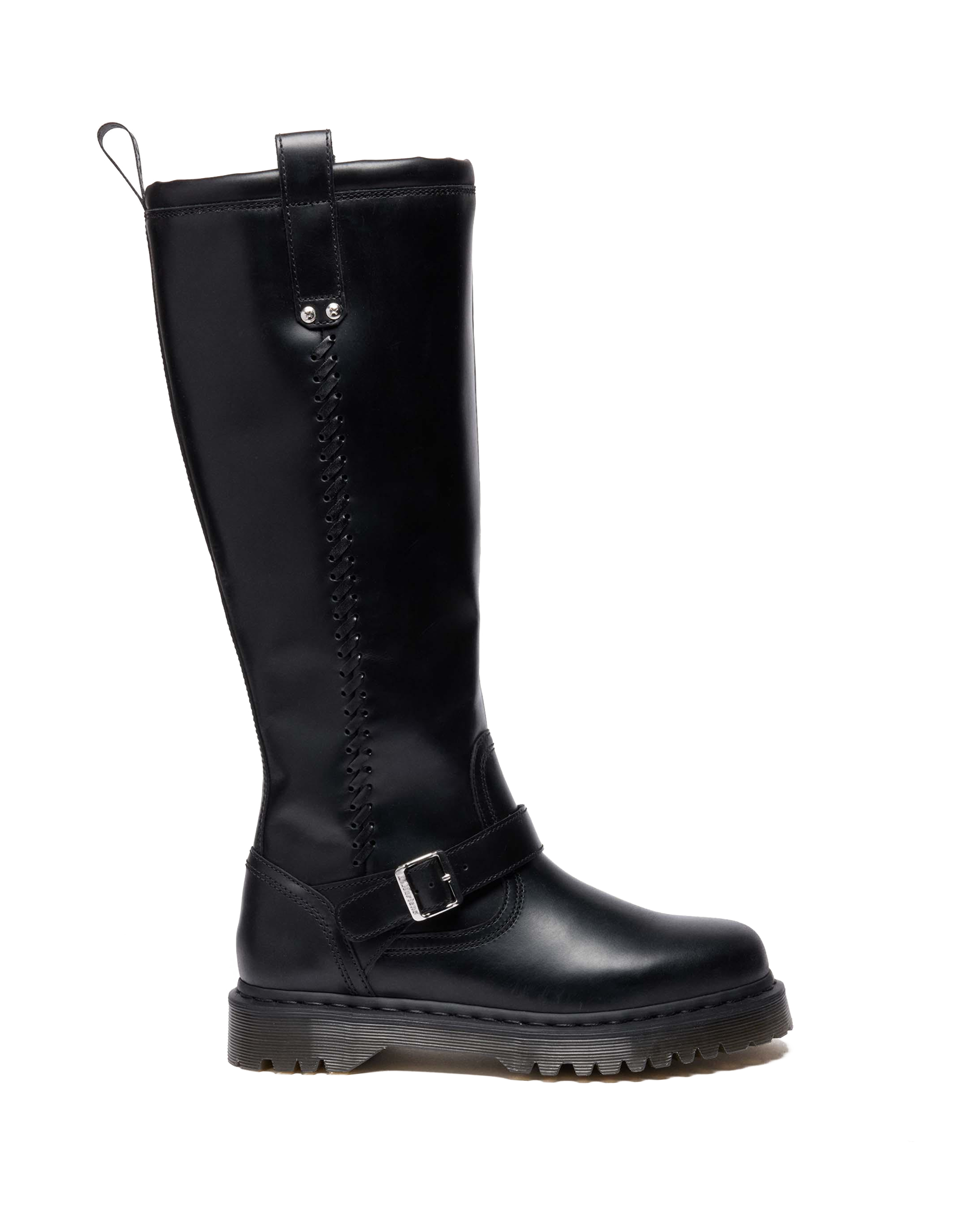 Anistone Knee High Orleans Leather Biker Boots