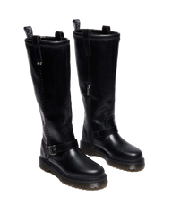 Anistone Knee High Orleans Leather Biker Boots