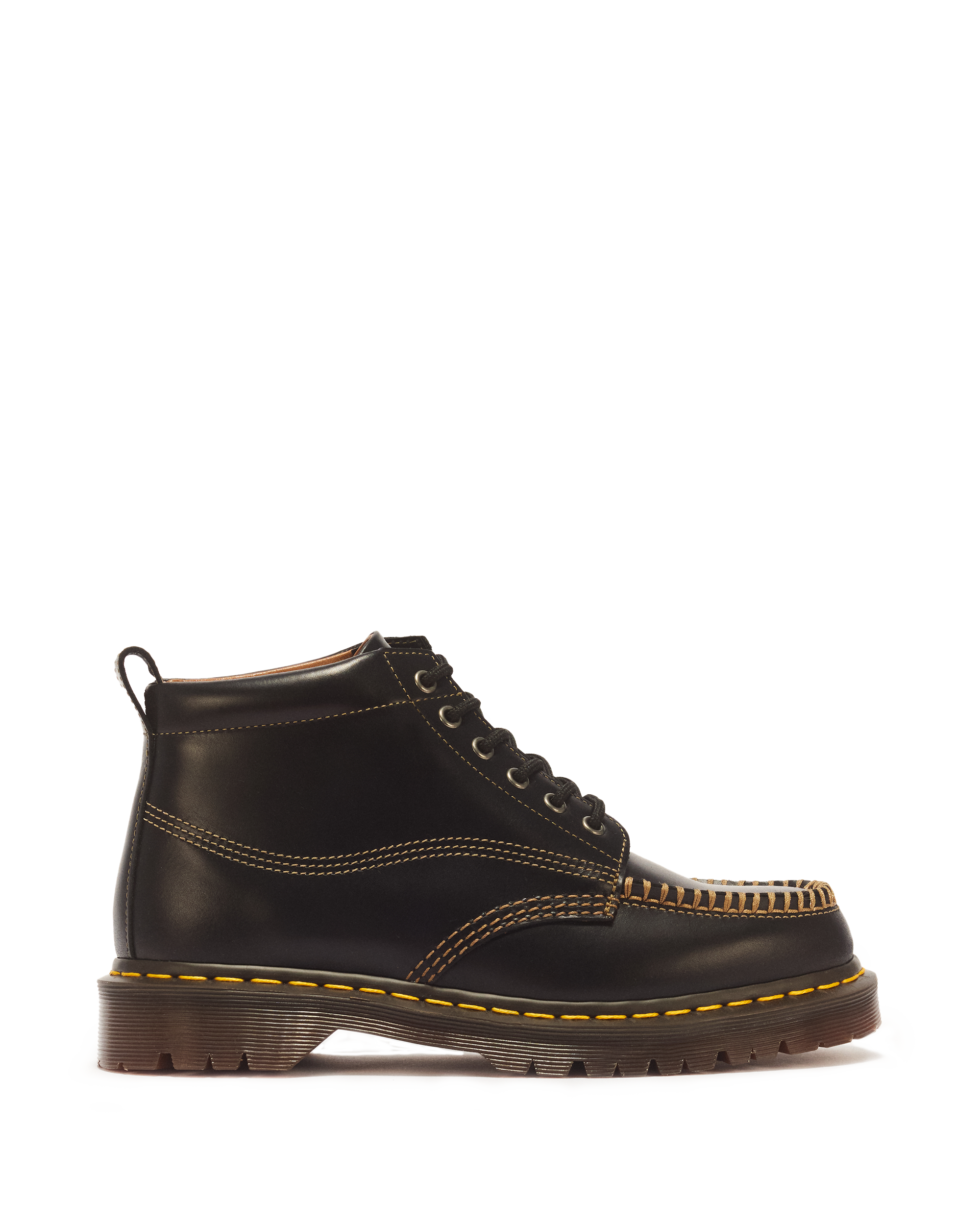 LOWELL CHUKKA MOC TOE LEATHER ANKLE BOOTS