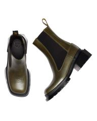 MAYBOLE CHELSEA SQUARE TOE LEATHER BOOTS