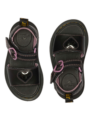 Toddler Marlowe II Glitter Heart Leather Strap Shoes