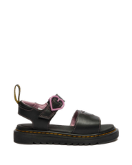 Junior Marlowe II Glitter Heart Leather Strap Shoes