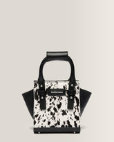 Extra Small Dalmatian Hair On Leather Tote Bag