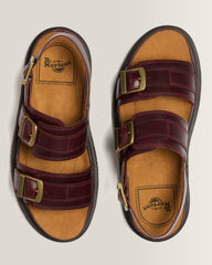 San Two Strap Leather Sandals