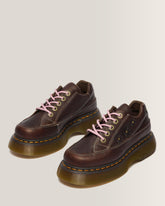 Buzz 5-Eye Flower Grizzly Leather Shoes