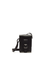 Leather Vertical Crossbody Bag