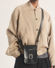 Leather Vertical Crossbody Bag
