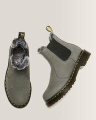 2976 Leonore Faux Fur Lined Nubuck Chelsea Boots