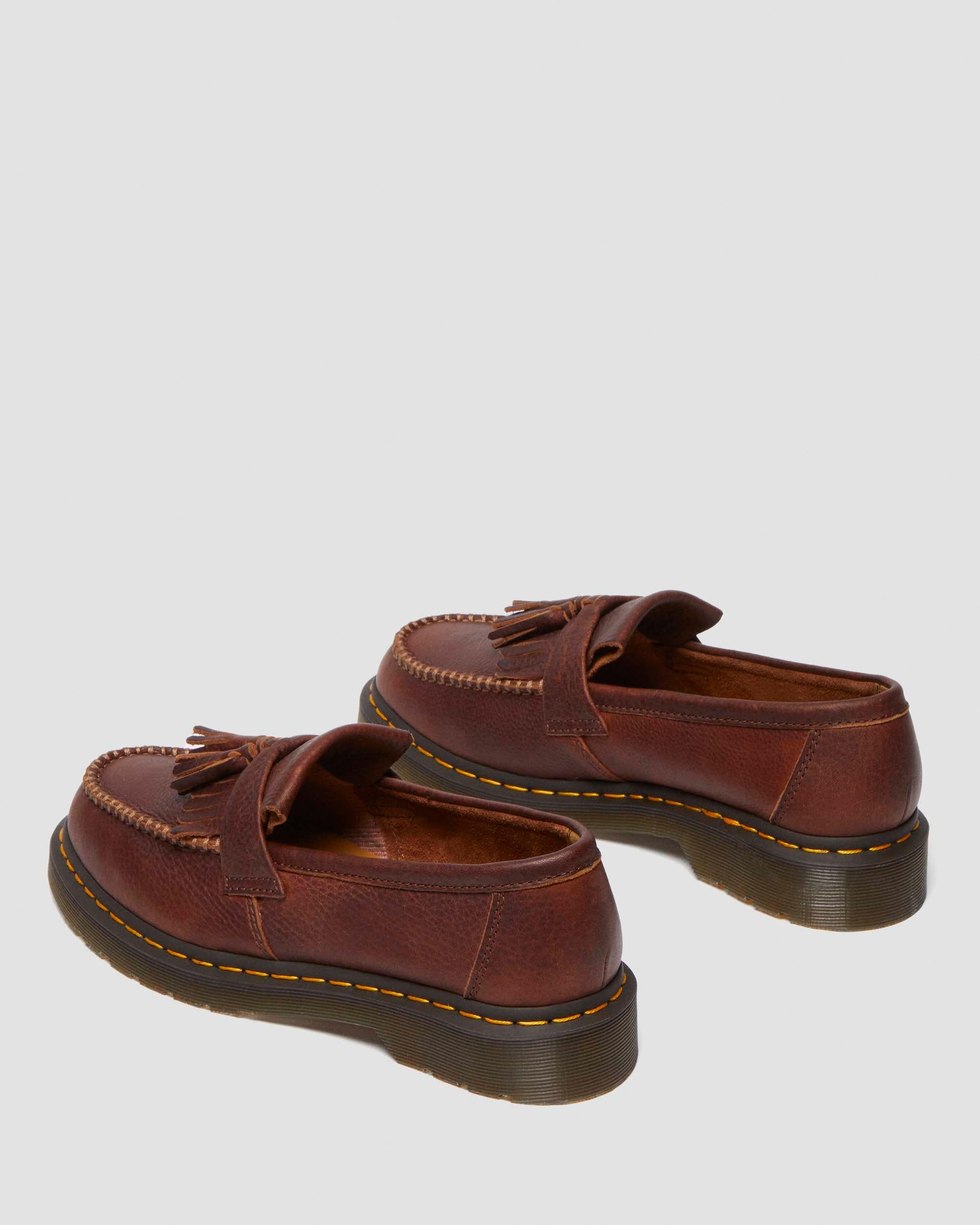 Adrian Yellow Stitch Ambassador Leather Loafers