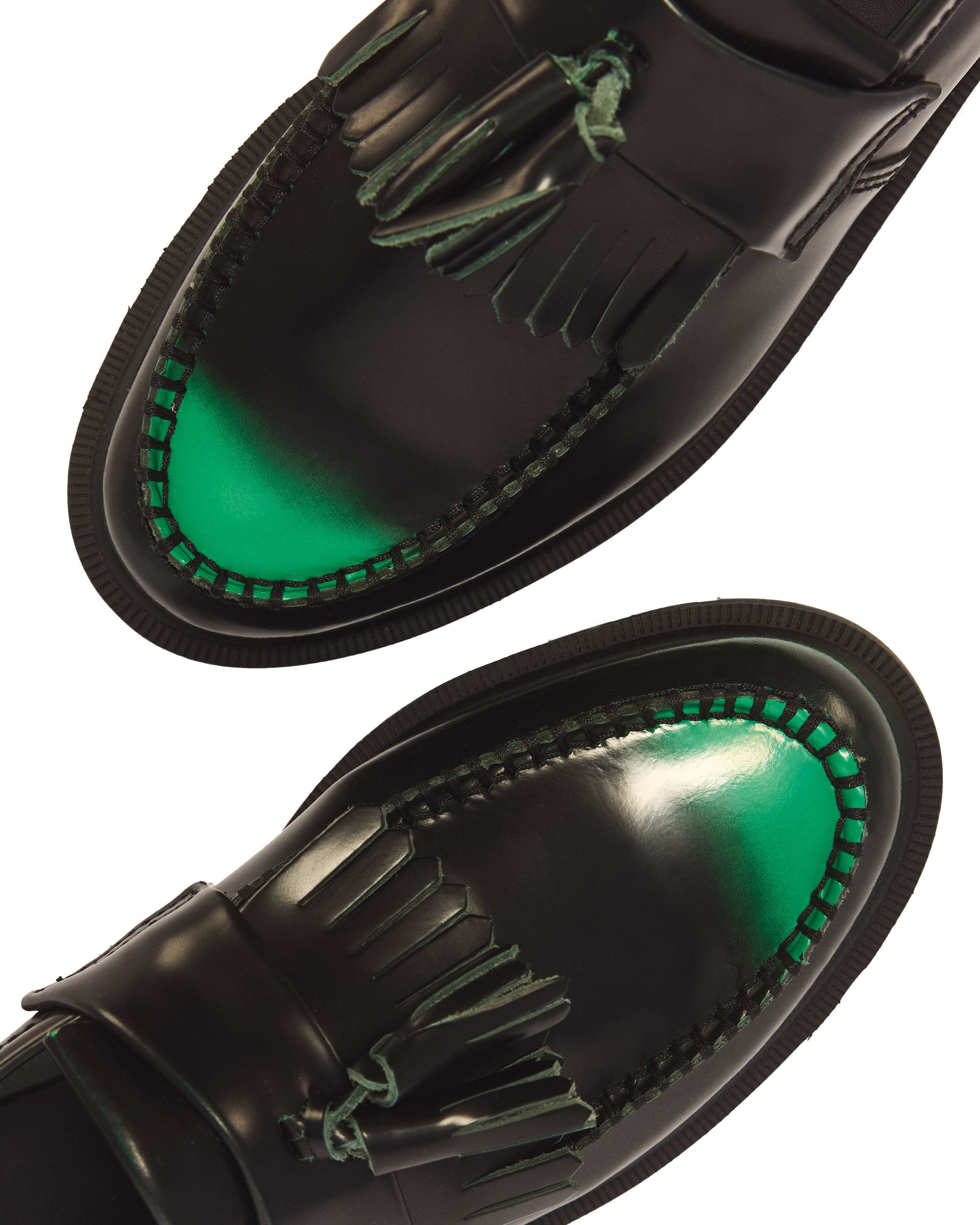Adrian Tassel Arcadia Rub Off Leather Loafers
