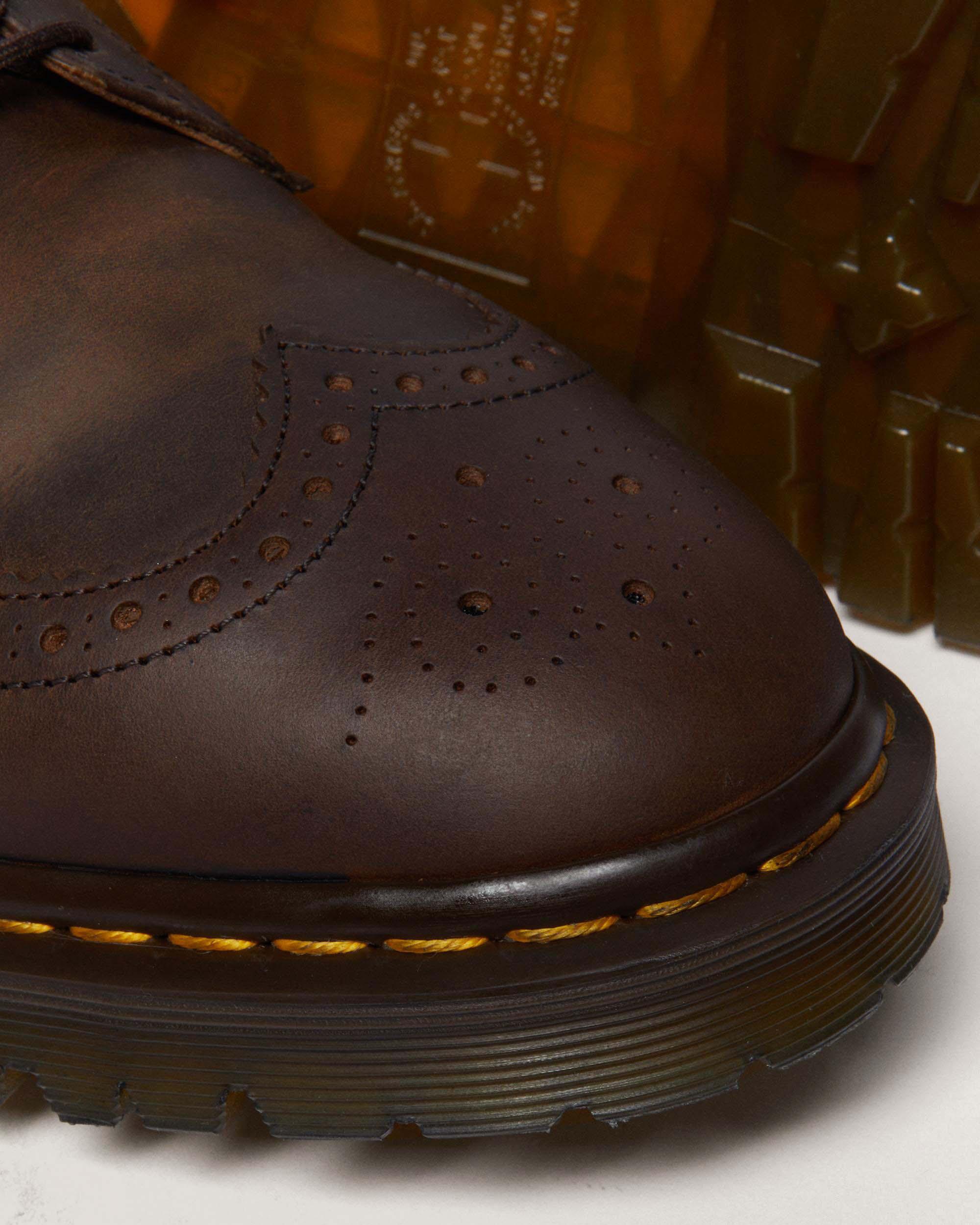 3989 Brogue Crazy Horse Leather Shoes