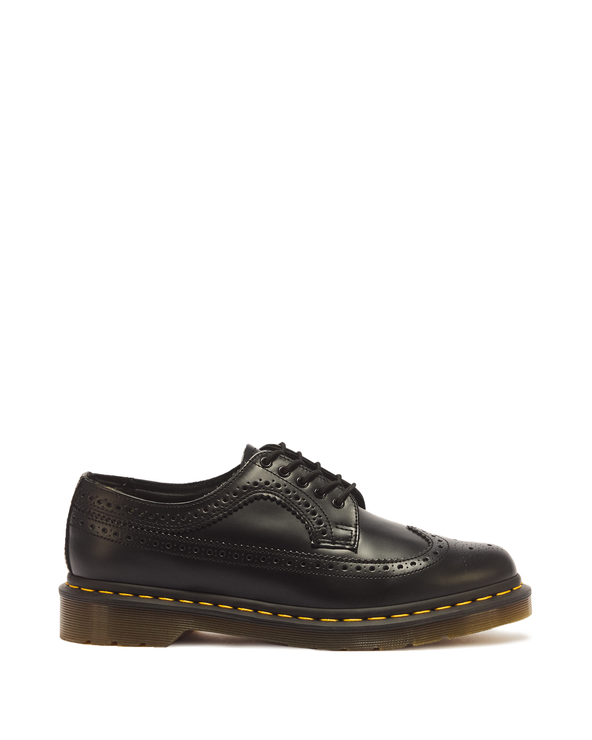 3989 Yellow Stitch Smooth Leather Brogue Shoes