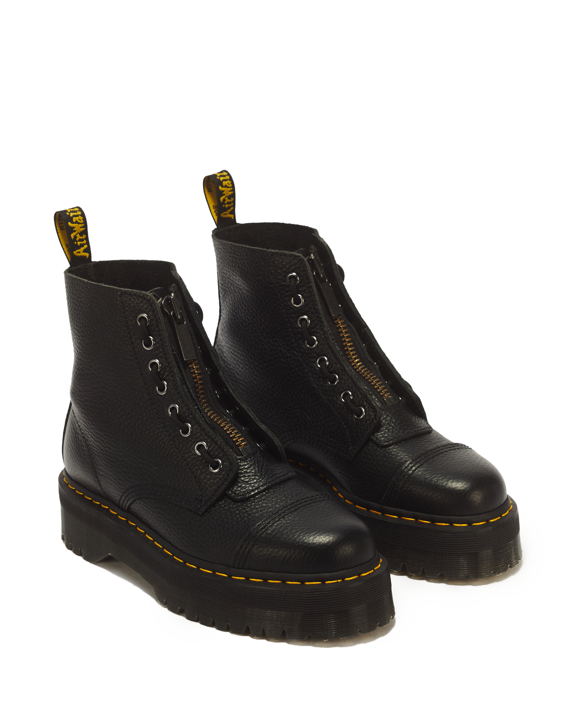 Sinclair Milled Nappa Leather Platform Boots