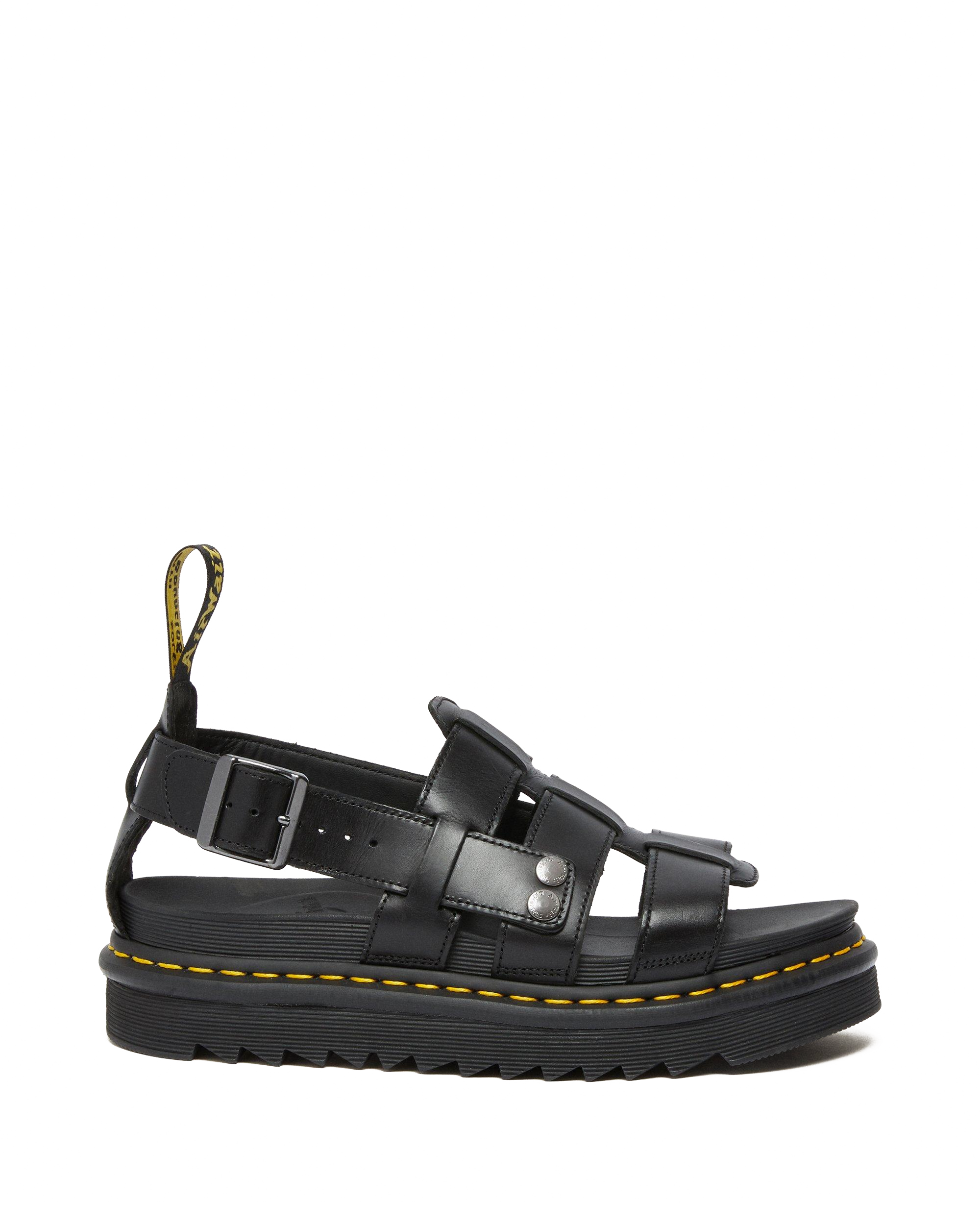 Terry Leather Strap Sandals