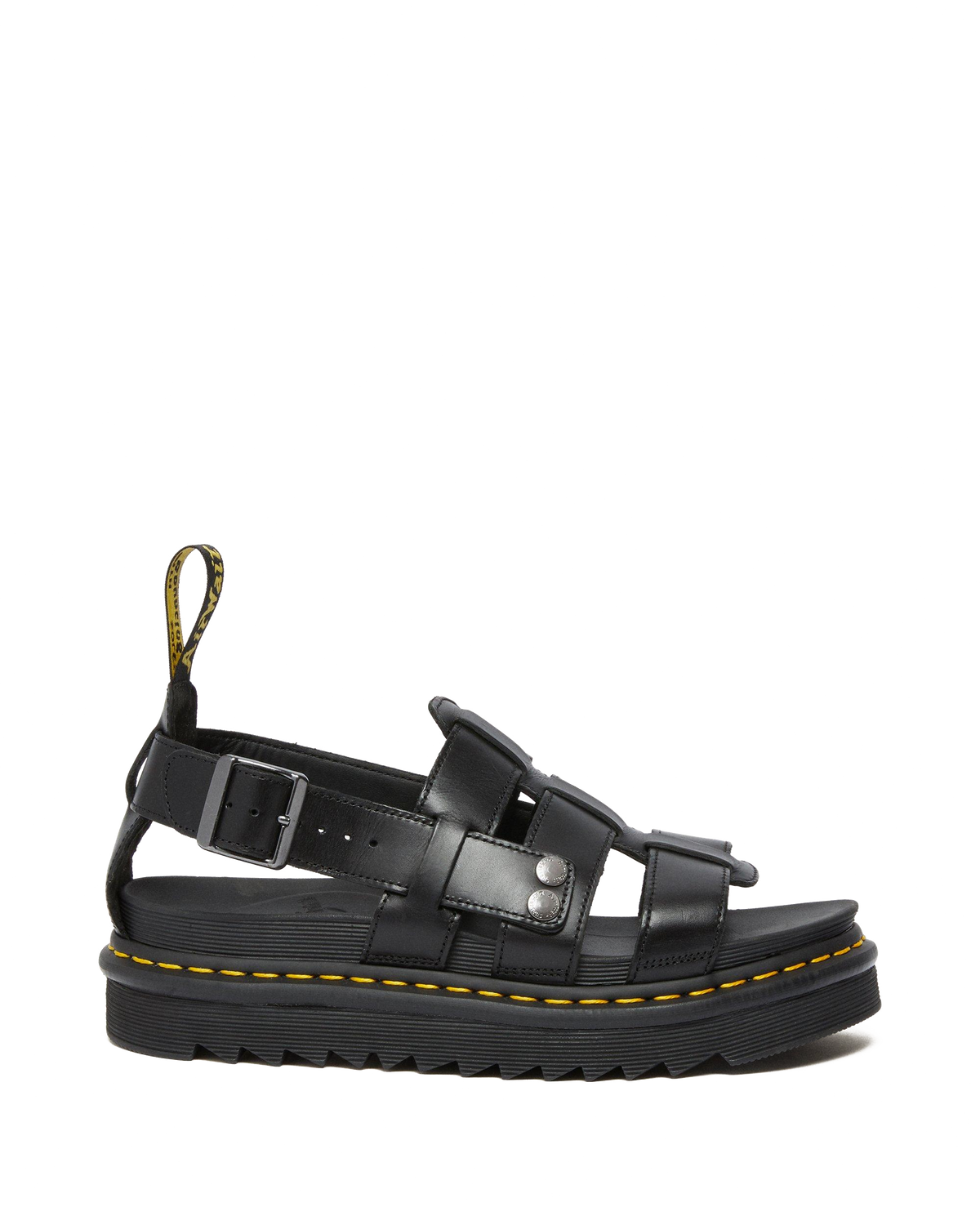 Terry Leather Strap Sandals