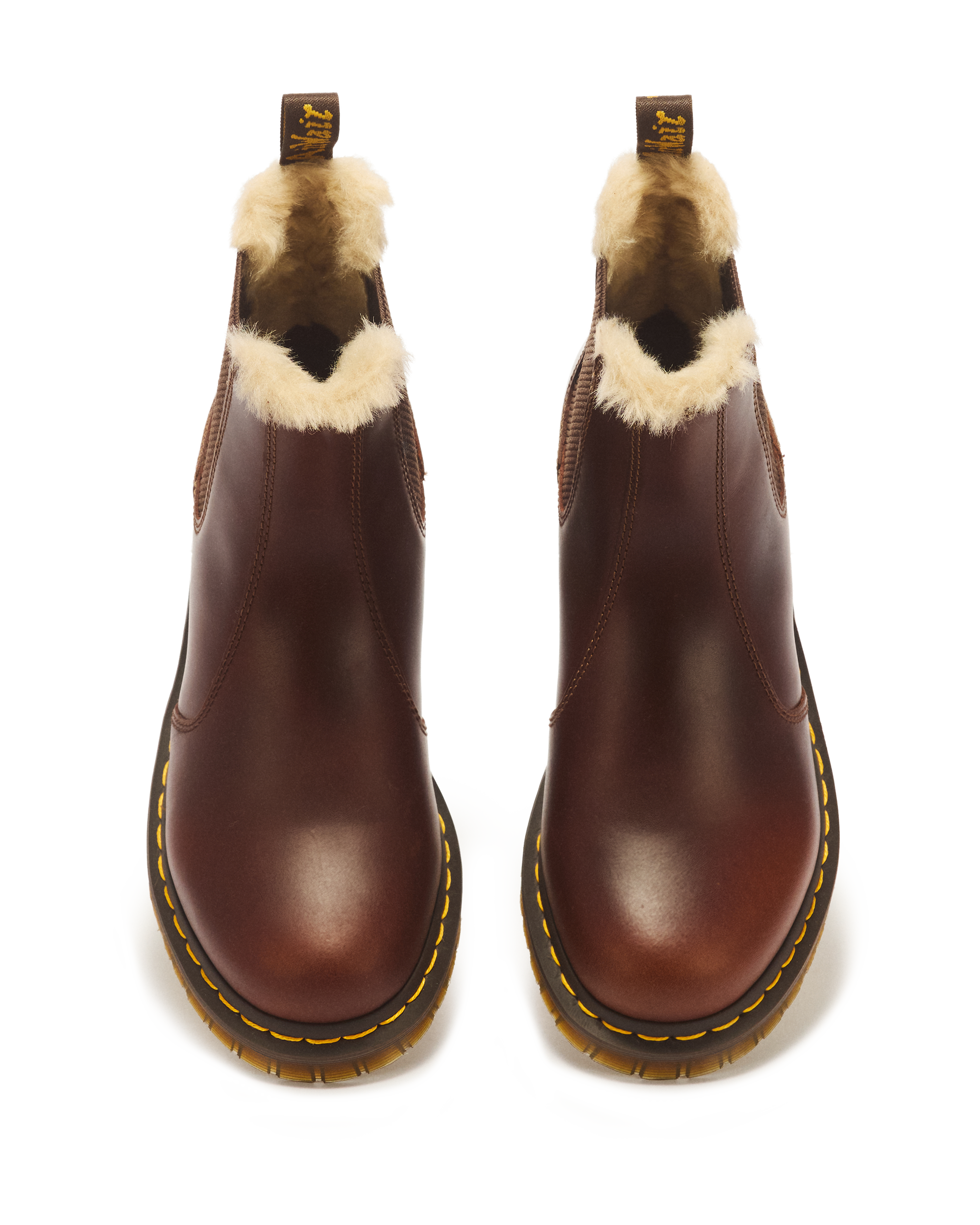 2976 Women's Faux Fur Lined Chelsea Boots