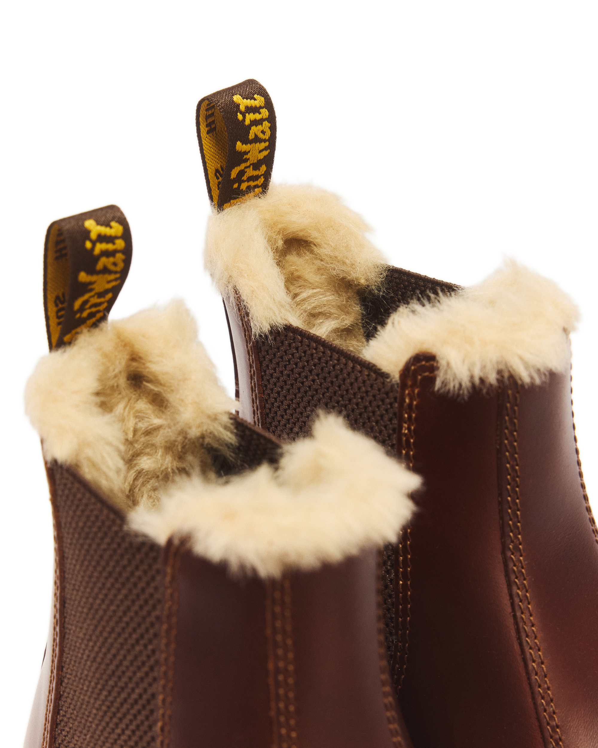 2976 Women's Faux Fur Lined Chelsea Boots