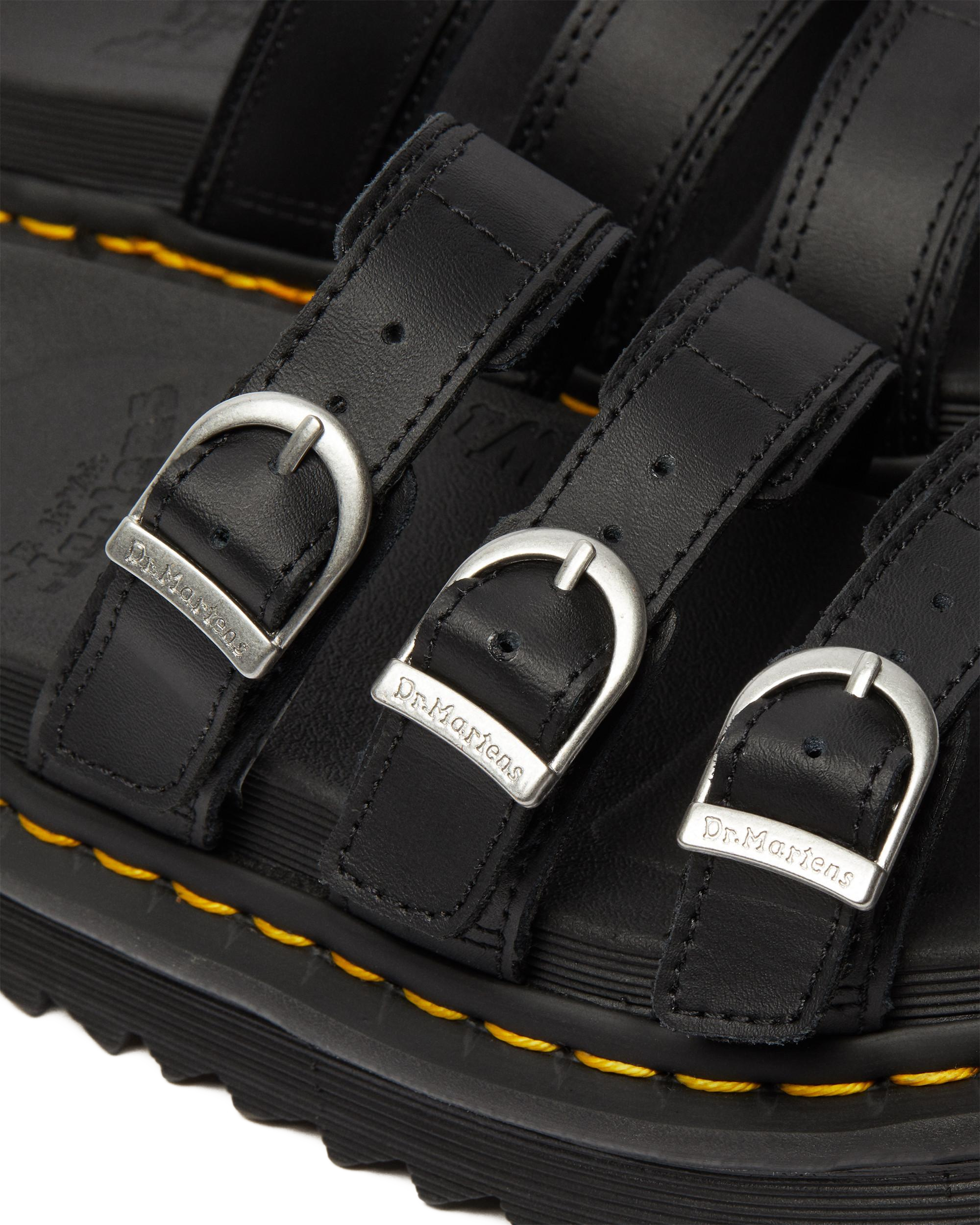 Blaire Leather Slide Sandals