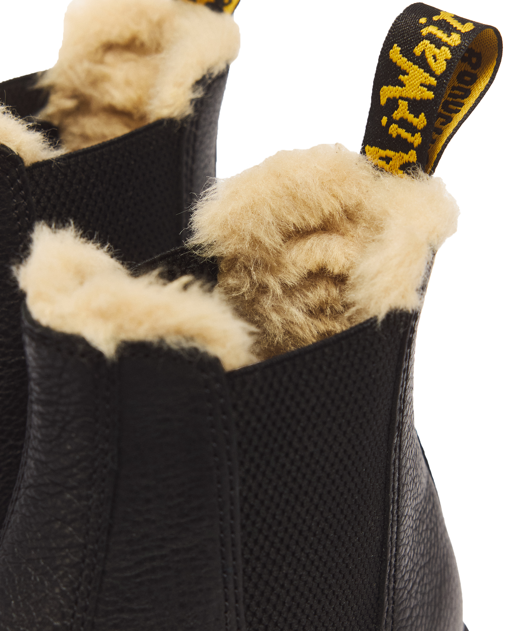 2976 Faux Fur Lined Platform Chelsea Boots