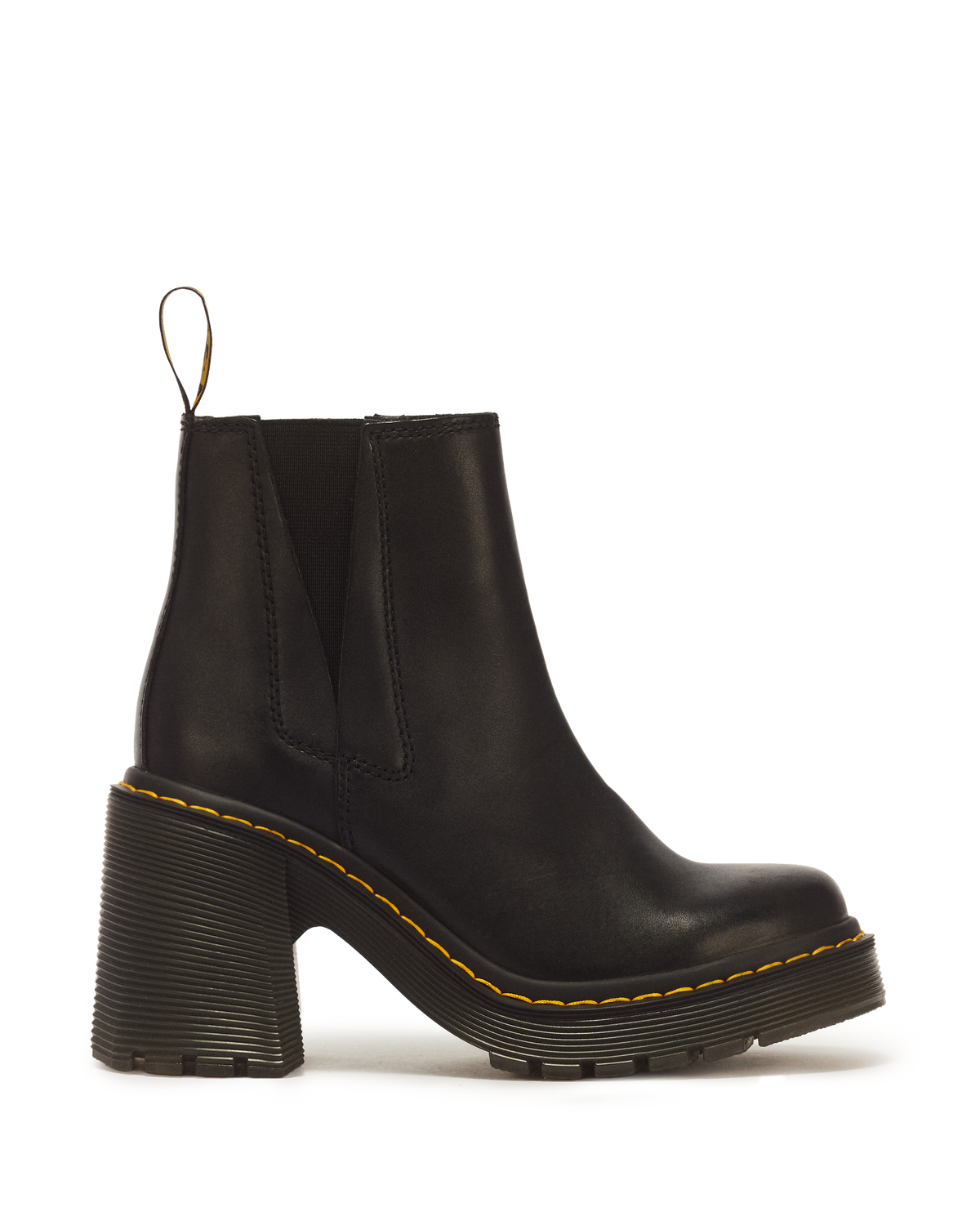 Spence Leather Flared Heel Chelsea Boots