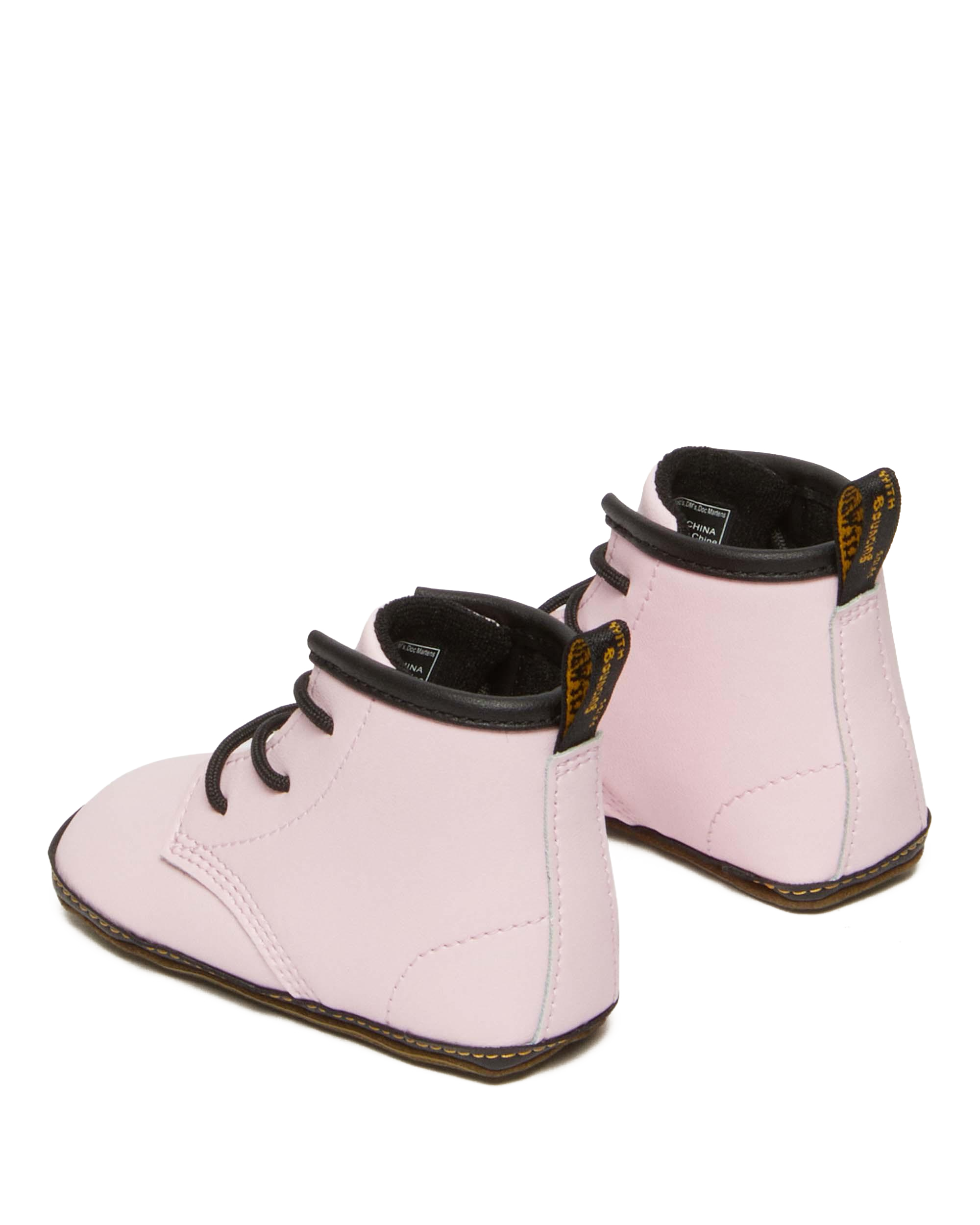 Newborn 1460 Auburn Leather Booties