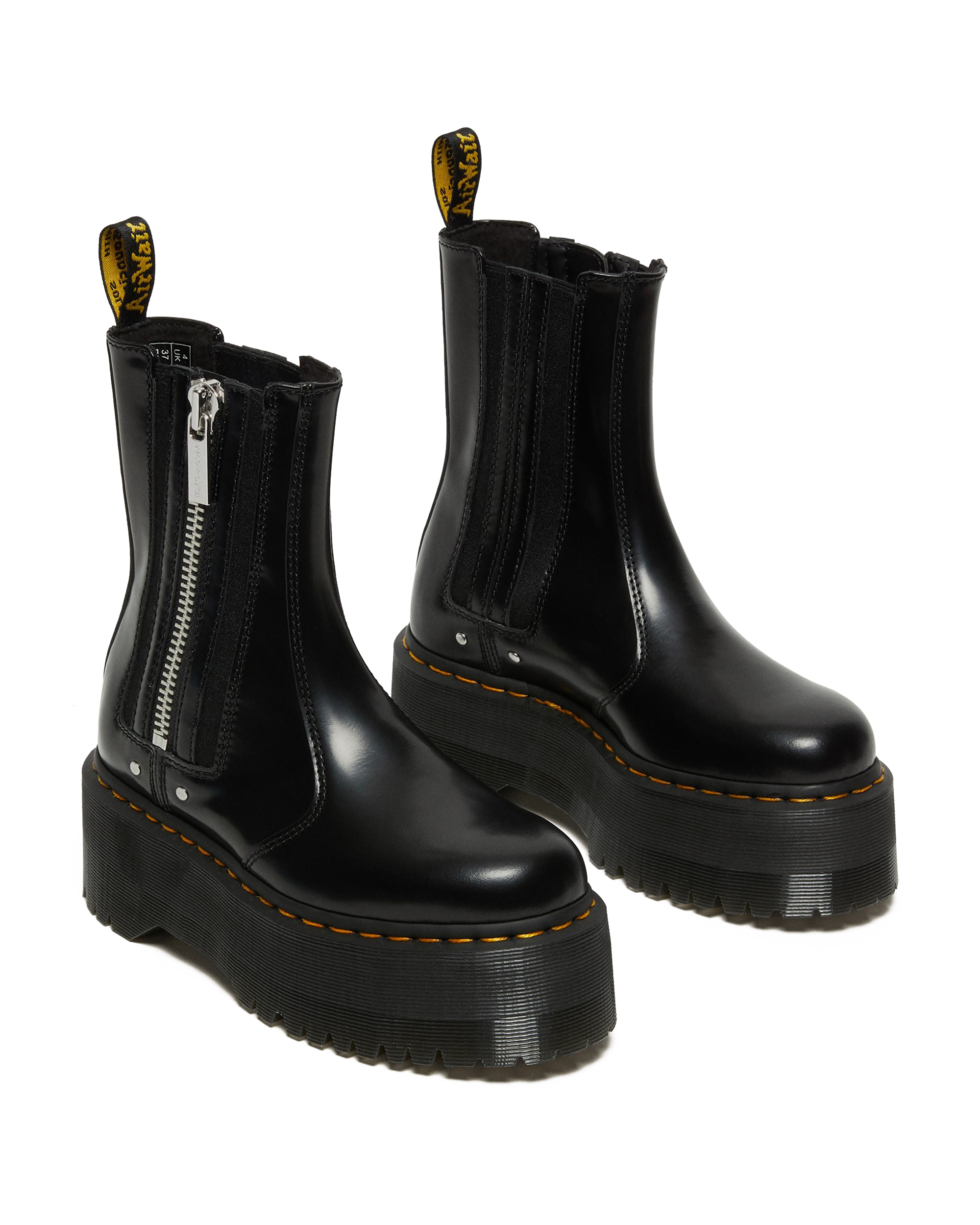 2976 Max Leather Platform Chelsea Boots