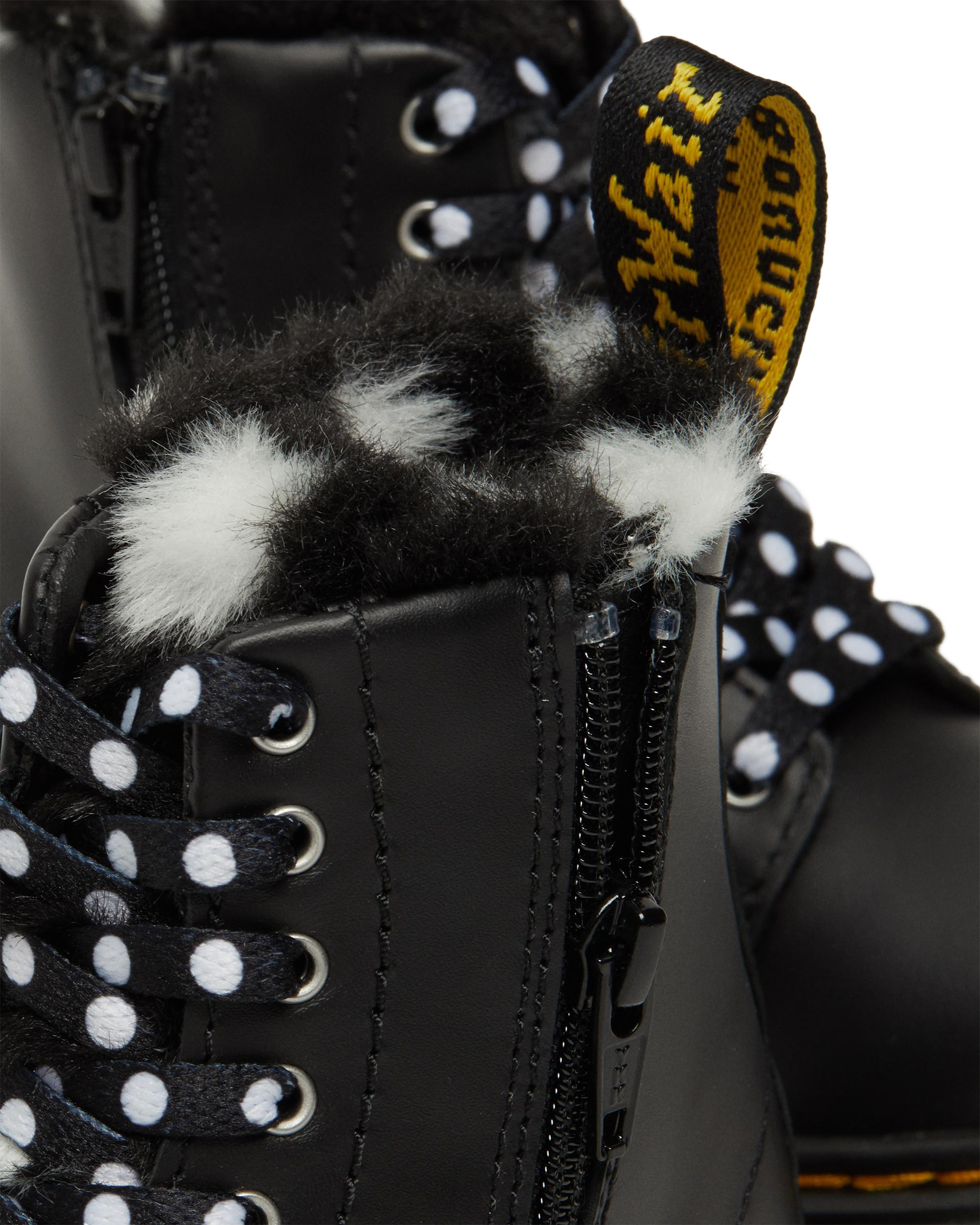 Toddler 1460 Serena Faux Fur Lined Leather Lace Up Boots