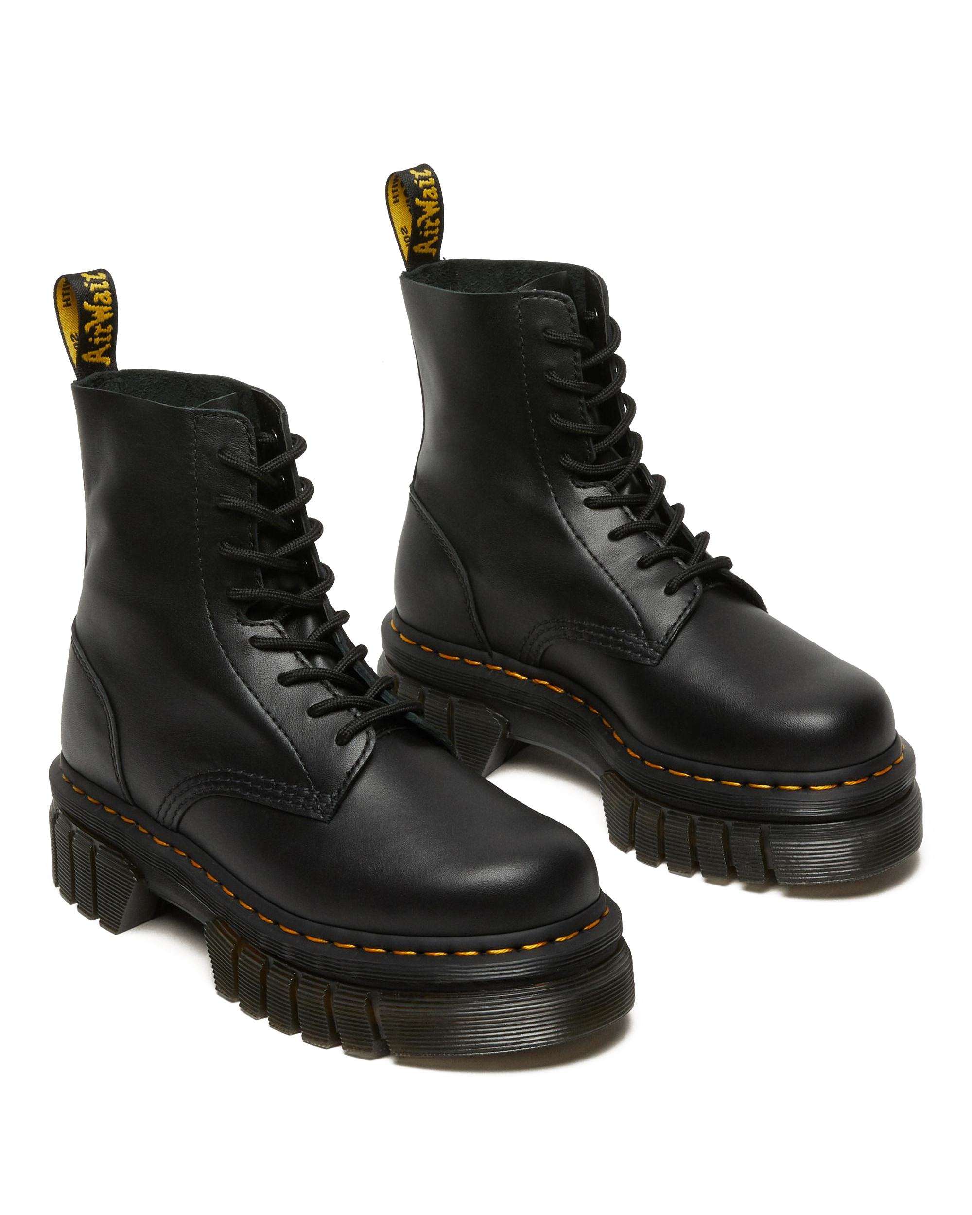 Audrick Nappa Leather Platform Ankle Boots