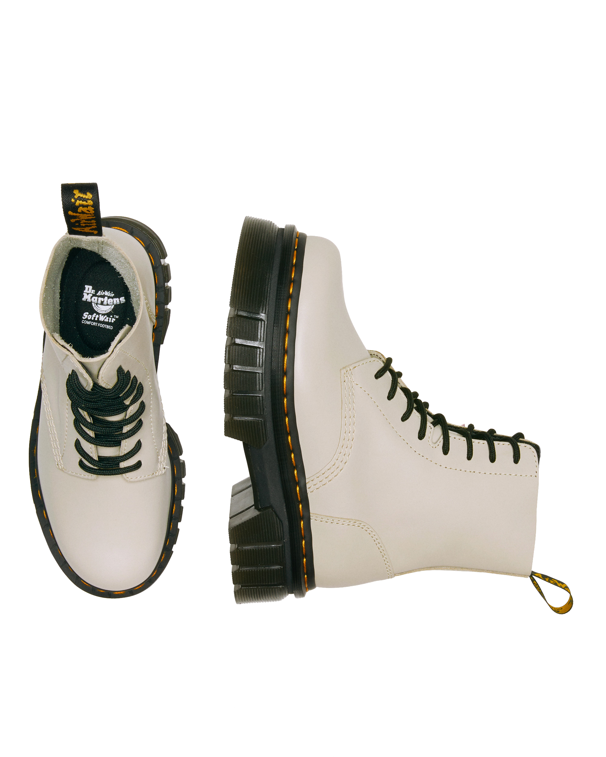 Audrick Nappa Leather Platform Ankle Boots