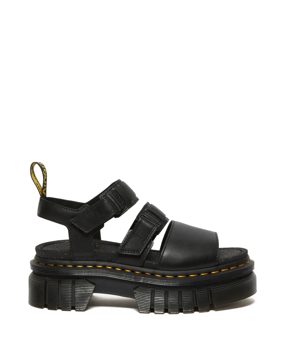 Ricki Nappa Lux Leather 3-Strap Platform Sandals