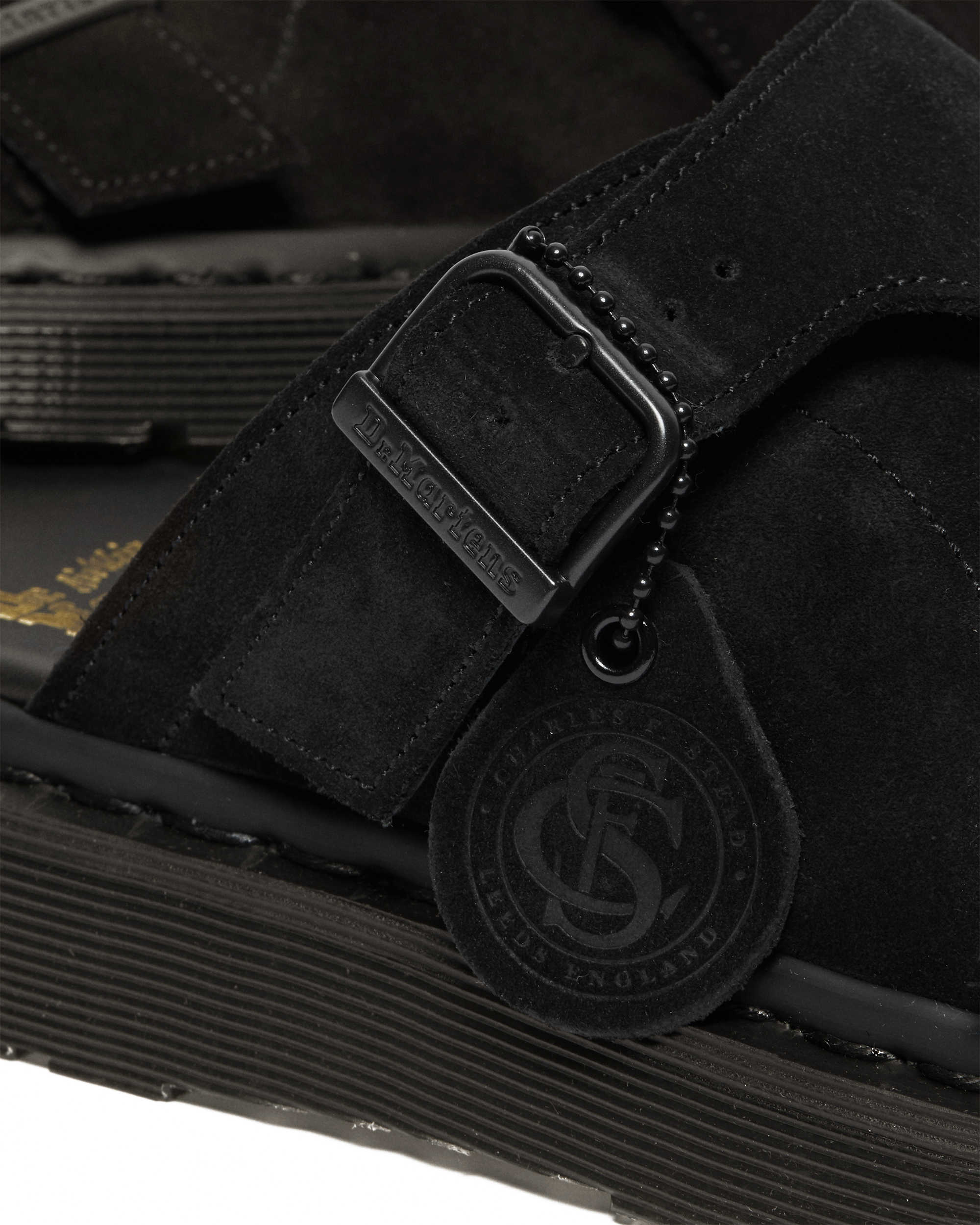 Dayne Made in England Suede Slide Sandals