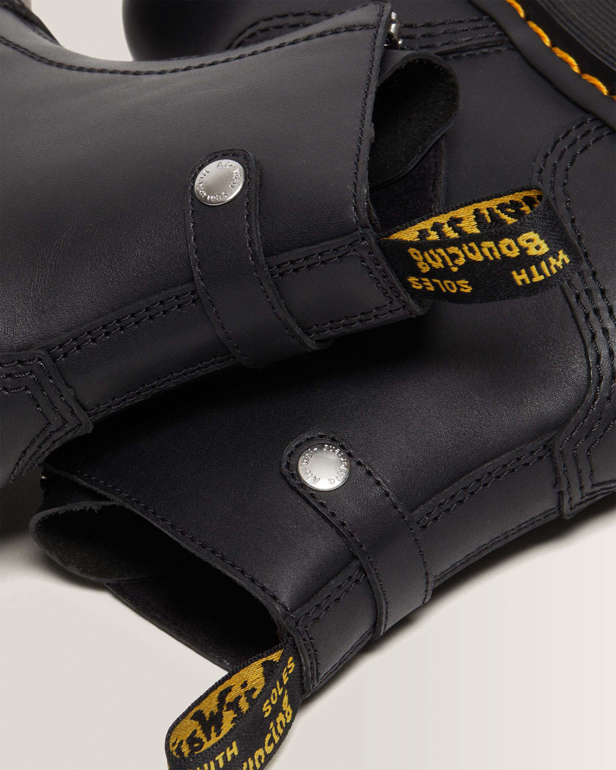 Jetta Zipped Sendal Leather Platform Boots