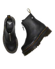 Jetta Zipped Sendal Leather Platform Boots